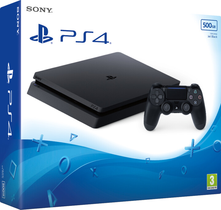 PlayStation 4 Slim, 500GB, černá_295222010