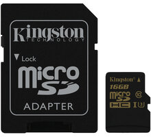 Kingston Micro SDHC 16GB UHS-I U3 + SD adaptér_2017593877
