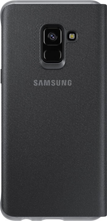 Samsung A8 flipové neonové pouzdro, černé_1958358893