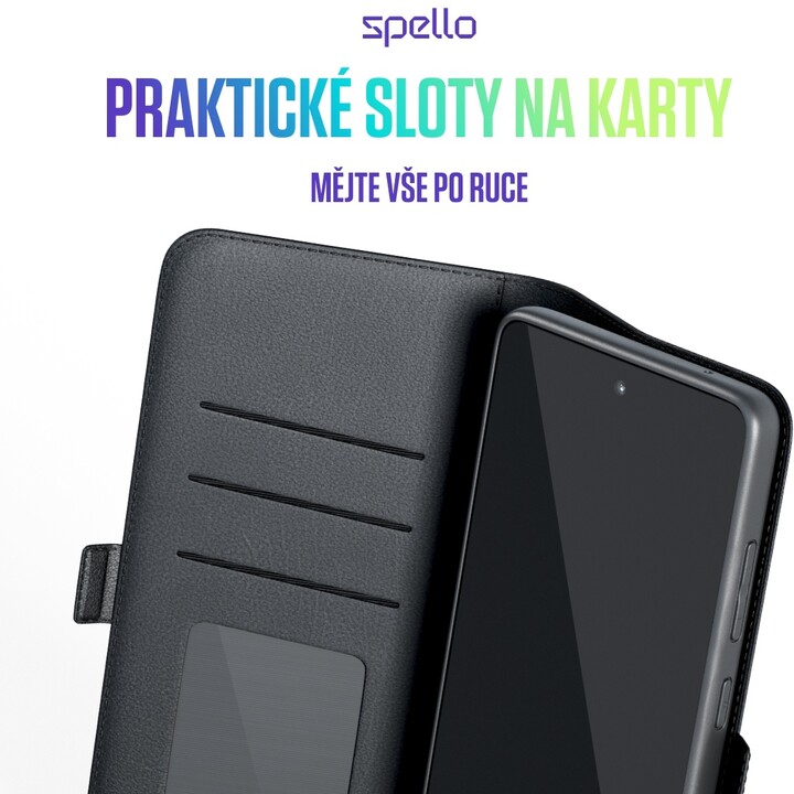 Spello by Epico flipové pouzdro pro Xiaomi Redmi Note 12 Pro 5G, černá_207663064