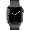 Apple Watch Series 7 Cellular, 41mm, Graphite, Stainless Steel, Milanese Loop