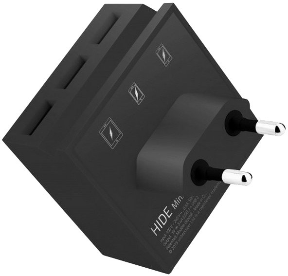 USBEPower HIDE MINI Hub charger 3USB Stand, černá_1794864783