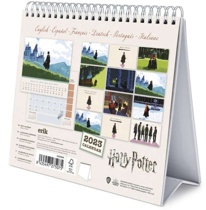 Kalendář 2023 Harry Potter - Deluxe, stolní_1992014604