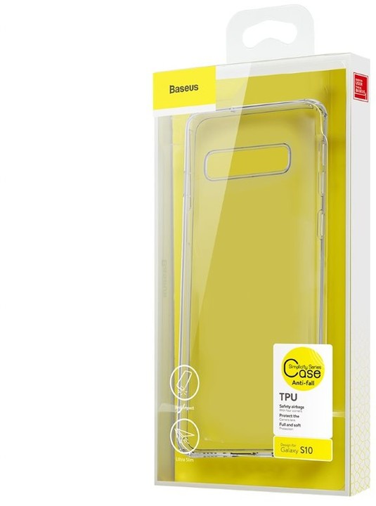 Baseus pouzdro Simple pro Samsung S10, transparentní_852382410