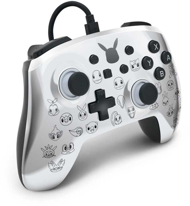 PowerA Enhanced Wired Controller, Pikachu Black &amp; Silver (SWITCH)_471843682