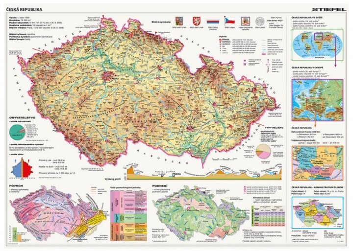 Puzzle Dino Mapy České Republiky, 2000 dílků_776613899