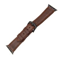 FIXED Berkeley kožený řemínek pro Apple Watch 42mm a 44mm s černou sponou, velikost L, hnědý_10417784