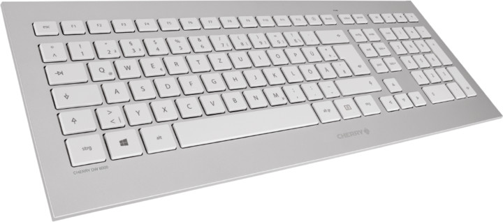 CHERRY set klávesnice a myši DW 8000, bezdrátová, CZ, stříbrná_2103380645