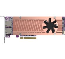 QNAP QM2-2P410G2T - rozšiřující karta pro disky SSD M.2 2280 PCIe, (Gen4 x8)