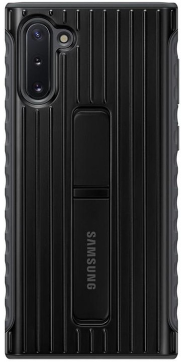 Samsung tvrzený ochranný zadní kryt se stojánkem pro Galaxy Note10, černá_2073615295