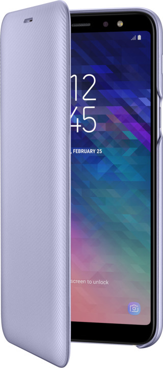 Samsung A6+ flipové pouzdro, lavender_1878356405