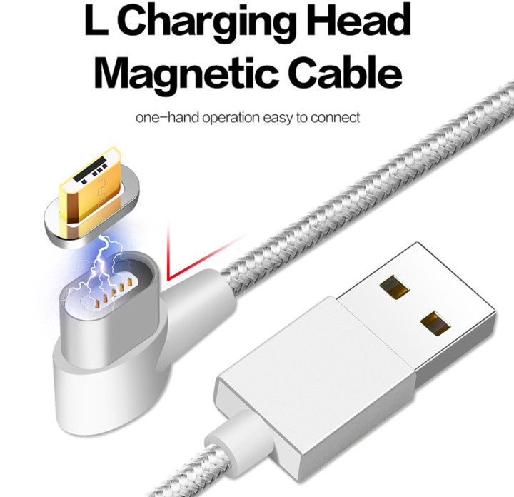 Mobilly lomený magnetický kabel microUSB