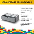 Stolní box LEGO, se zásuvkou, velký (8), šedá_116900696
