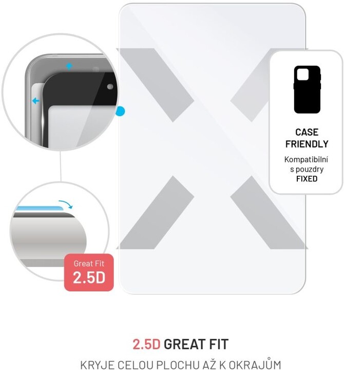 FIXED ochranné sklo pro Samsung Galaxy Tab S8/S9/S9 FE, čirá_1779905208