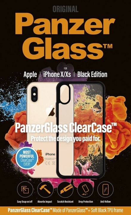 PanzerGlass ClearCase pro Apple iPhone X/Xs, černá_1047058380