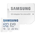 Samsung EVO Plus (2021) SDXC 512GB UHS-I (Class 10) + adaptér