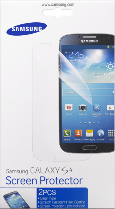 Samsung ochranná fólie na displej ET-FI950CTE pro Galaxy S 4 (i9505), transparentní_1293985810