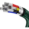 BASEUS kabel Cafule USB-C - USB-C, nabíjecí, datový, 100W, 2m, zelená_1811839217