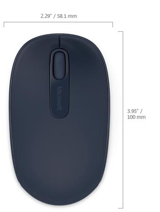 Microsoft Mobile Mouse 1850, modrá_1095956989
