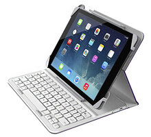 Belkin pouzdro Slim style s klávesnicí pro iPad Air 2, iPad Air, fialová/bílá UK_1138930650