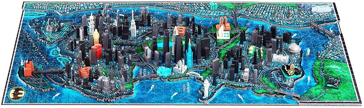 Puzzle Batman - Gotham City Citiscape 4D_776286112