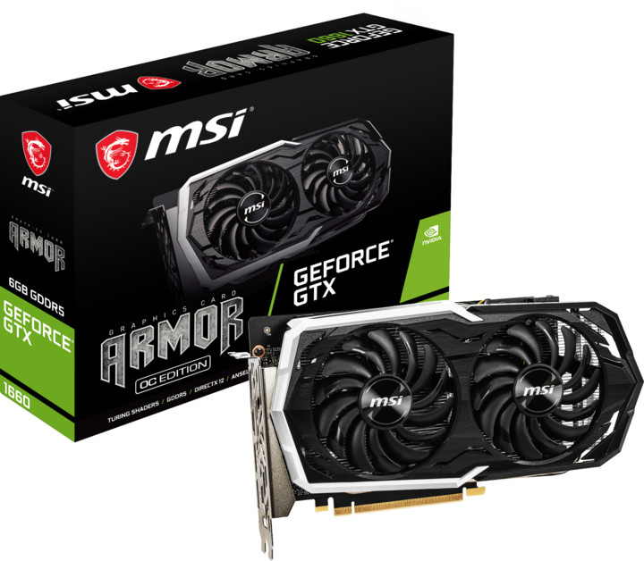 MSI GeForce GTX 1660 ARMOR 6G OC, 6GB GDDR5_998528148