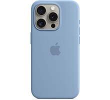 Apple Silikonový kryt s MagSafe pro iPhone 15 Pro, ledově modrá MT1L3ZM/A