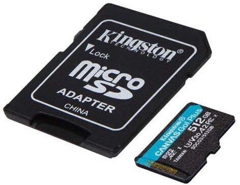 Kingston Micro SDXC Canvas Go! Plus 512GB 170MB/s UHS-I U3 + adaptér_1553889057