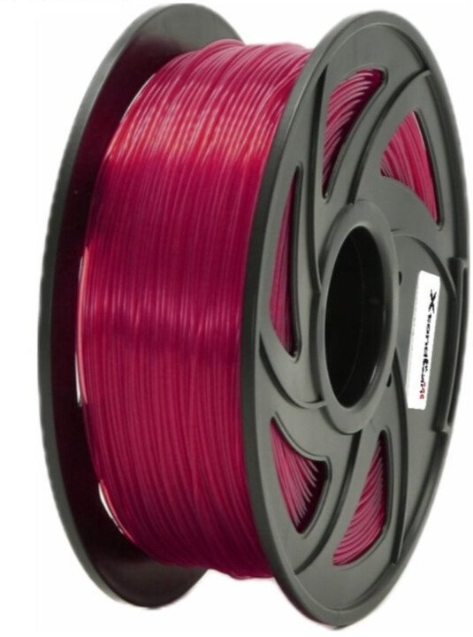 XtendLAN tisková struna (filament), PETG, 1,75mm, 1kg, průhledný červený_793839460