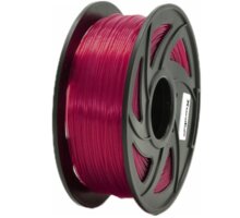 XtendLAN tisková struna (filament), PETG, 1,75mm, 1kg, průhledný červený 3DF-PETG1.75-TRB 1kg