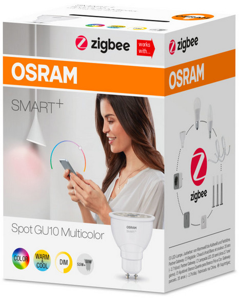 Osram Smart+ bodová barevná LED žárovka 6W, GU10_268040077