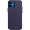 Apple kožený kryt s MagSafe pro iPhone 12 mini, tmavě fialová