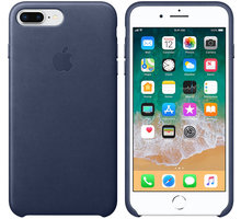 Apple kožený kryt na iPhone 8 Plus / 7 Plus, půlnočně modrá_1926734293