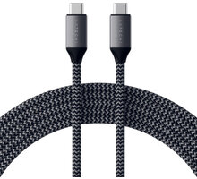 Satechi kabel USB-C - USB-C, 100W, opletený, 2m, šedá_209076962