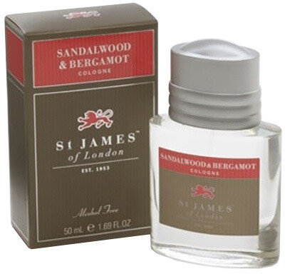 Kolínská voda St James of London, santalové dřevo a bergamot, 50 ml