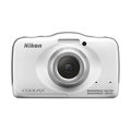 Nikon Coolpix S32, aqua kit, bílá_2061673909