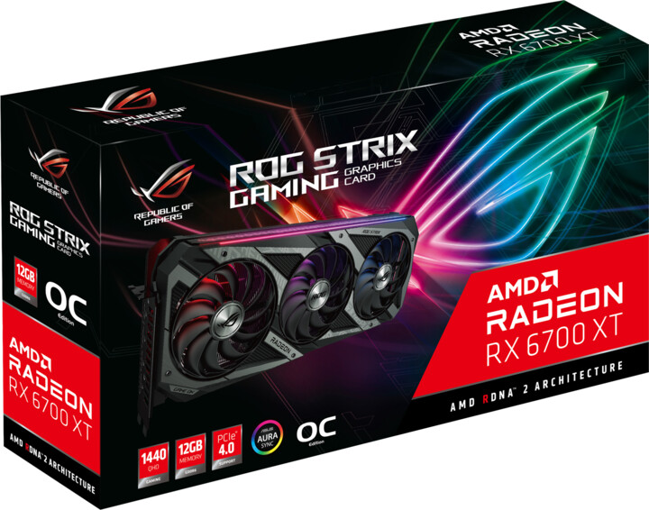 ASUS Radeon ROG-STRIX-RX6700XT-O12G-GAMING, 12GB GDDR6_1293417883