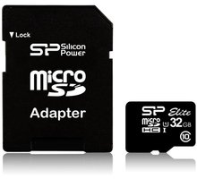 Silicon Power Micro SDHC Elite 32GB Class 10 UHS-1 + adaptér_511253518