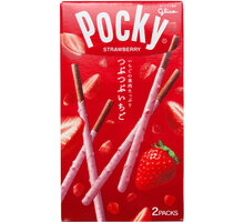 GLICO POCKY Tsubu Tsubu Strawberry, jahodová poleva, 2x27.5g_82491887
