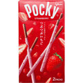 GLICO POCKY Tsubu Tsubu Strawberry, jahodová poleva, 2x27.5g