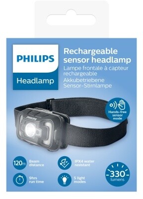 Philips LED čelovka s pohybovým senzorem SFL2000RH/10, dobíjecí_297979879