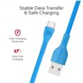 Promate kabel PowerBeam-C USB-C - USB-A, 2A, opletený, 1.2m, modrá_936804558