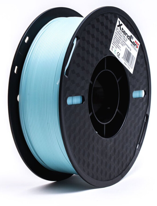XtendLAN tisková struna (filament), PLA, 1,75mm, 1kg, svítící modrý_1524349843