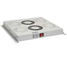 Solarix ventilační jednotka, 2 ventilátory s termostatem. RAL 7035, VJ-R2 Poukaz 200 Kč na nákup na Mall.cz