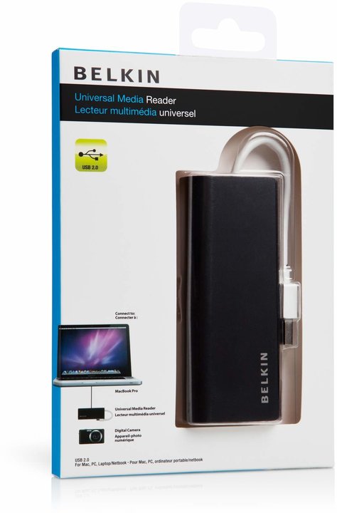Belkin USB 2.0 čtečka karet Media Reader Ultra-Slim_392966910