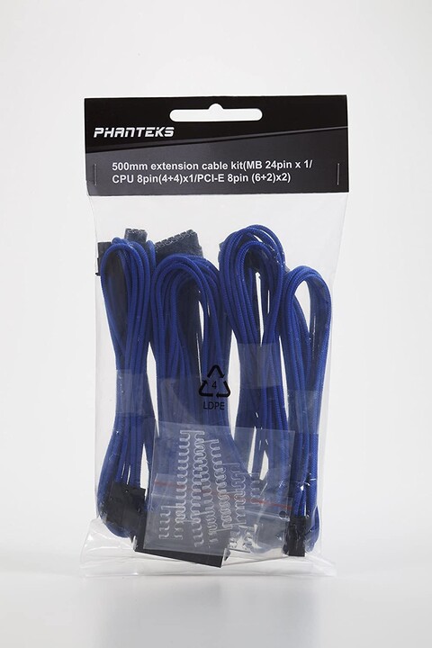 PHANTEKS - sada kabelů, modrá_602794505