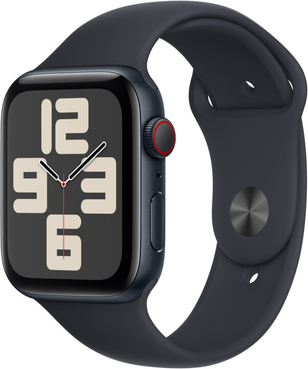 Apple Watch SE 2023, Cellular, 44mm, Midnight, Midnight Sport Band - S/M_622356614