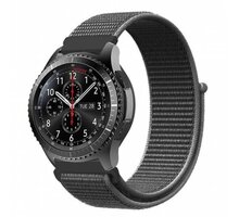ESES nylonový řemínek na suchý zip pro Samsung Galaxy watch 46mm/samsung gear s3, tmavě olivová_586023626