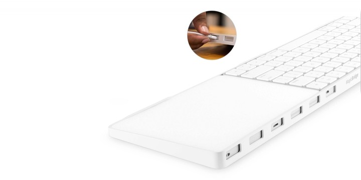 TwelveSouth MagicBridge chassis for wireless Apple keyboard and Magic Trackpad_1292874971