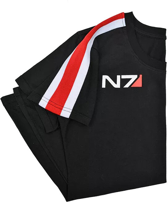 Tričko Mass Effect - N7 Stripe Logo, dámské (L)_783129268